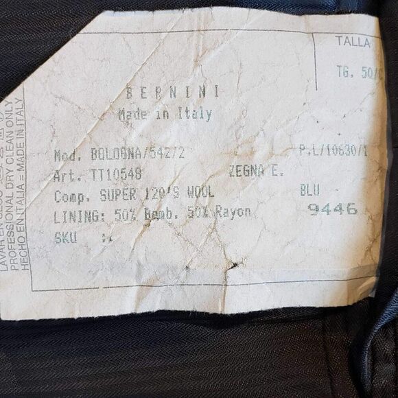 Zegna Blazer Jacket Italy Mens Super 120’s Wool Size 46 R Gray 3 Button - Picture 10 of 11